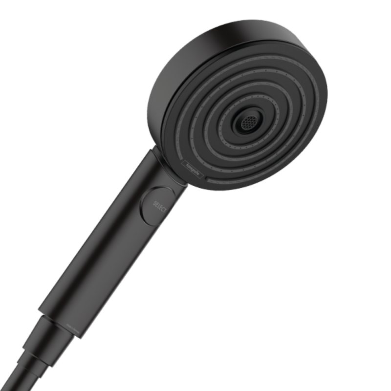 PULSIFY ручний душ 105 3jet (3 типи струї PowderRain, IntenseRain, MonoRain) EcoSmart, чорний матовий