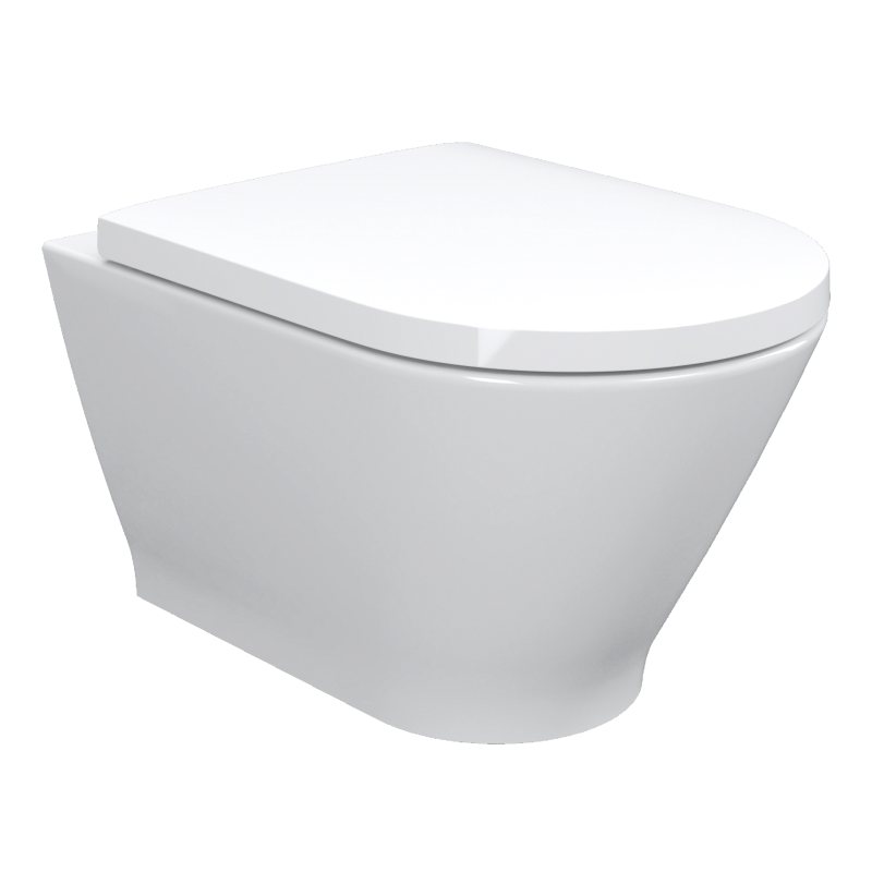 LEDNICE унітаз підвісний (52,5*36*35,5см, rimless, сидіння тонке duroplast slow-closing)