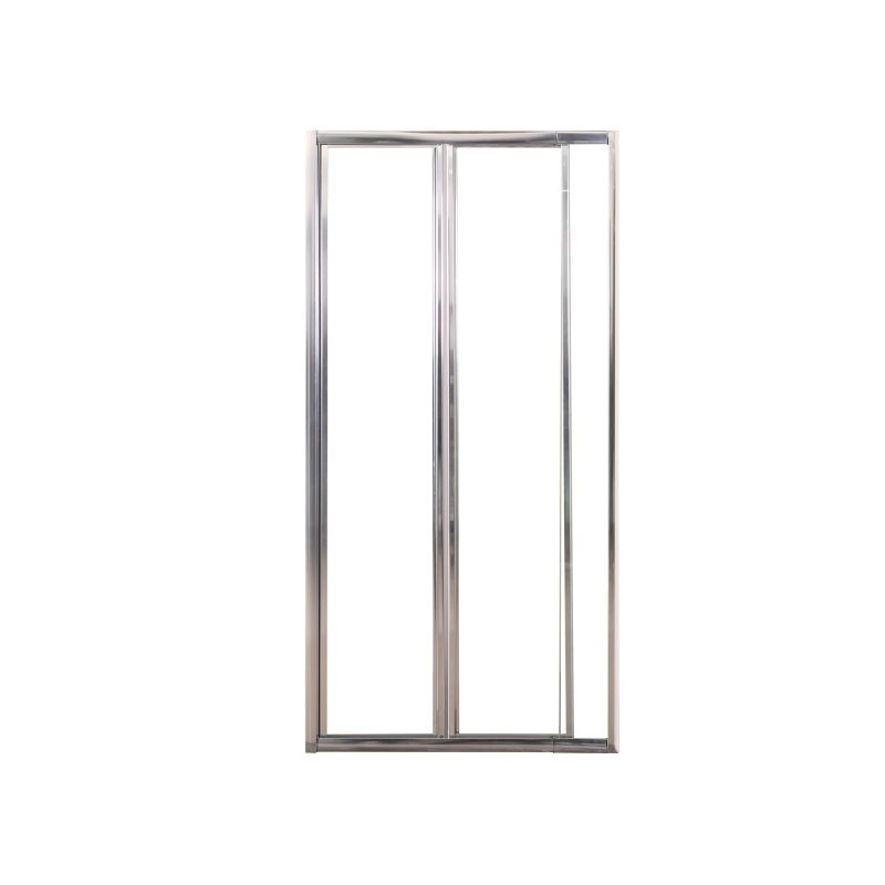 Дверь в нишу 95*195см bifold, регулируемый (+/-5см) профиль хром, стекло прозрачное