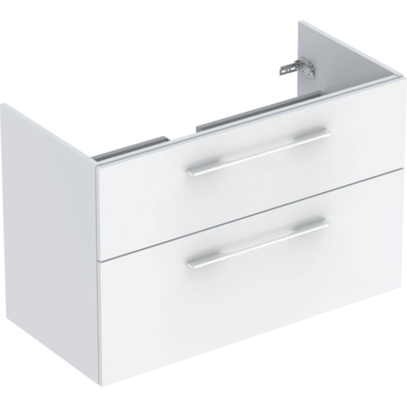 SELNOVA SQUARE тумба під умивальник slim rim 100 см, з двома ящиками 98.8x63.5x50.2 см,білий