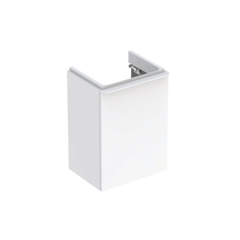 SMYLE SQUARE шафка для умивальника 45см , з одними дверима 44.2x61.7x35.6см, дверцята петлі зліва, білий