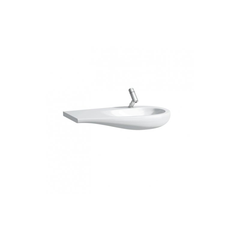 ALESSI ONE раковина-стiлешниця 90*50*16,5см, накладна, лiвосторон. крило-поличка, з отв.пiд змiш., з покриттям LCC
