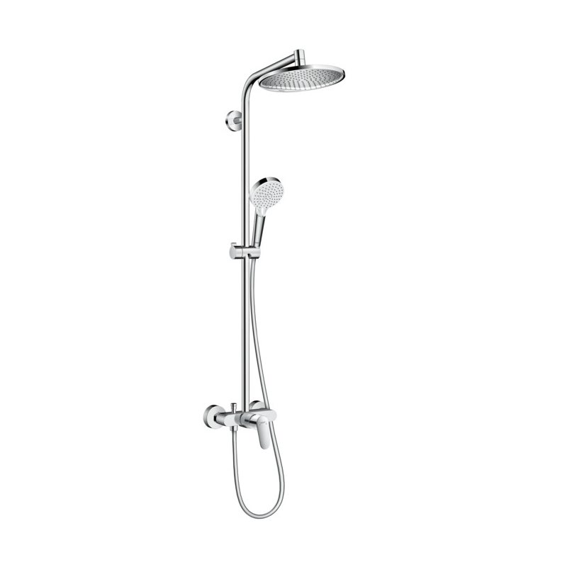 Crometta S 240 1jet Showerpipe Душова система з одноважiльнийним змішувачем, хром