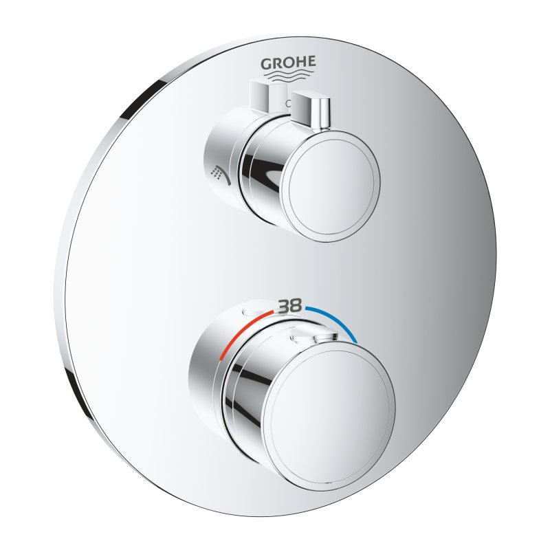 Grohtherm Термостат для душу з перемикачем на 2 положення верхній / ручний душ
