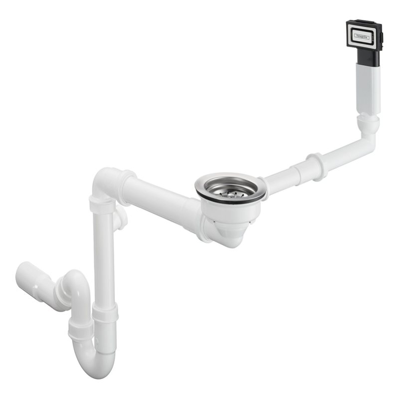 D16-10 Сифон для гранiтної кухонної мийки Hansgrohe, хром