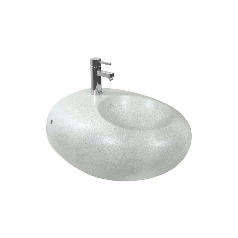 PURE STONE біде підвісне на 1 відв без переливу, 525 * 590мм, колір-grey stone C +