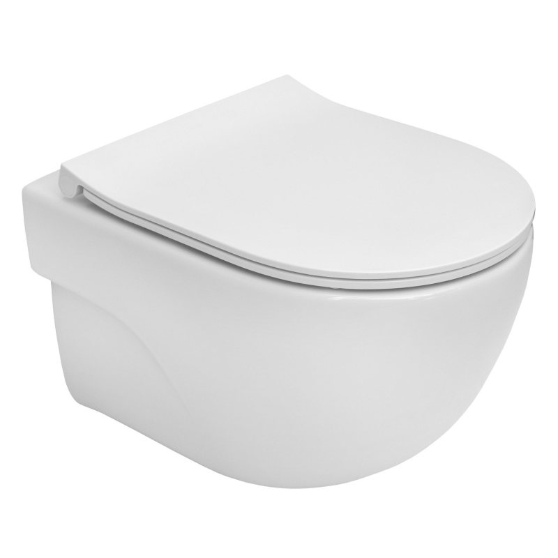MERIDIAN Rimless унiтаз пiдвiсний CPT, в комплектi з сидiнням Urea/Duroplast Slim, slow closing (48см)