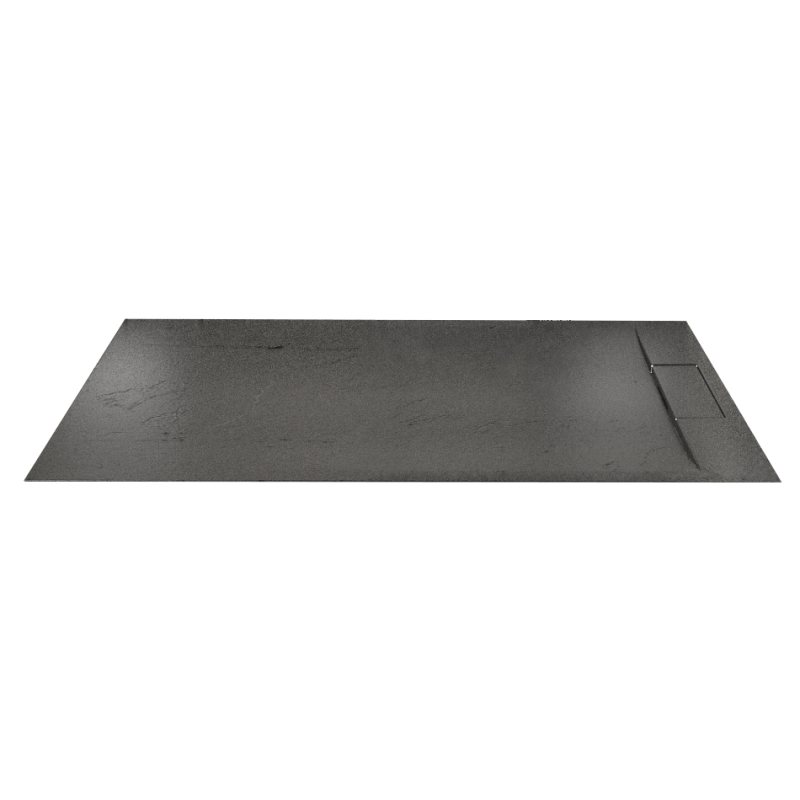 Піддон кам'яний 120*80*3 см, структура Ardesia, black