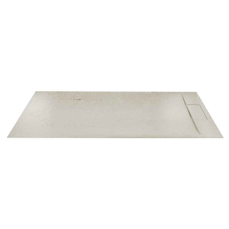 Піддон кам'яний 120*80*3 см, структура Ardesia, dark beige