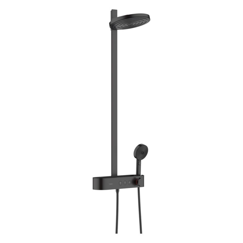PULSIFY Showerpipe душова система 260 з термостатом , чорний матовий