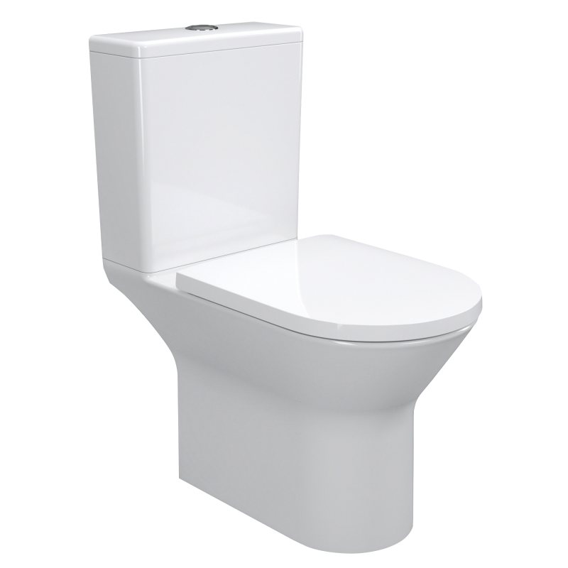 VYSKOV New Rimless унітаз підлоговий не пристінний 62*36*80,5см, гор. випуск, бачок 3/4,5л, нижнє підведення, сидіння Duroplast Slim slow-closing