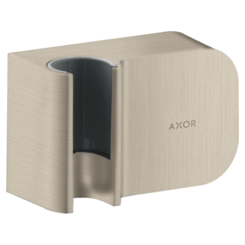 AXOR ONE шлангове з'єднання з тримачем для душу, Fixit Porter, колір шліфованний нікель