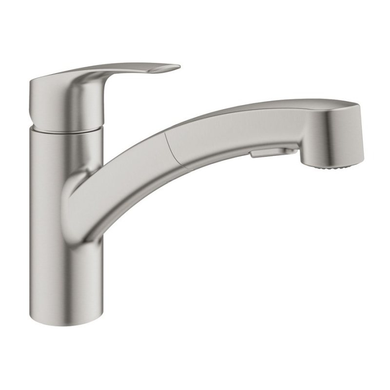 Змішувач для умивальника GROHE EUROSMART 30305DC1, сталь