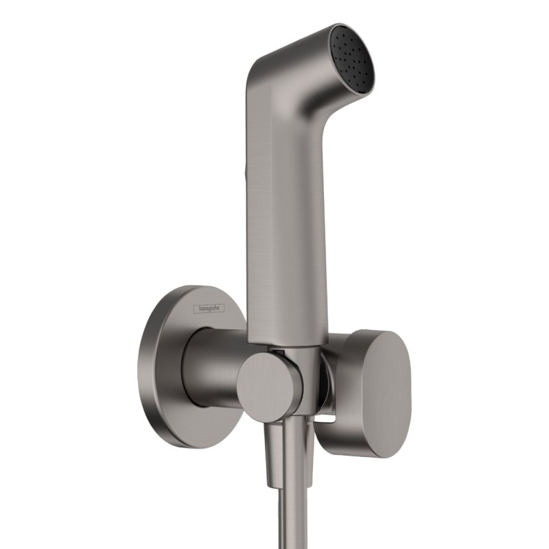 HANSGROHE S гігієнічний душ, зі шлангом 1,25 м і тримачем, колір шліфованний чорний хром