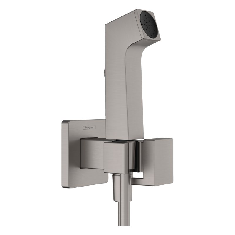 HANSGROHE E гігієнічний душ 1jet EcoSmart, зі шлангом 1,25 м та тримачем, шліфованний чорний хром