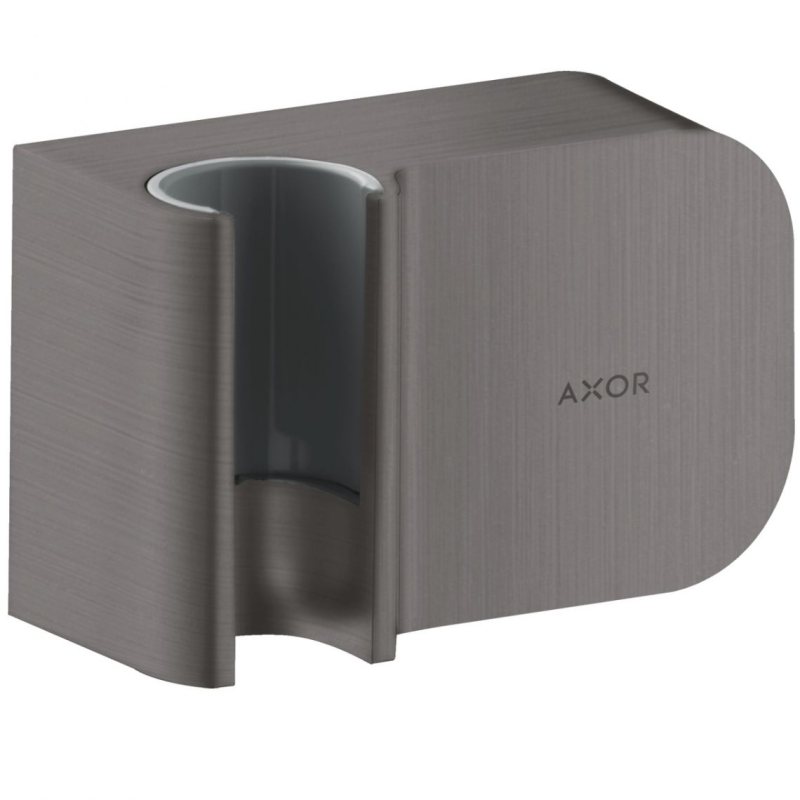 AXOR ONE шлангове з'єднання з тримачем для душу, Fixit Porter, колір шліфованний чорний хром