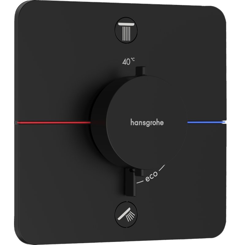 SHOWER SELECT COMFORT Q термостат для 2х споживачів, ПМ, колір чорний матовий