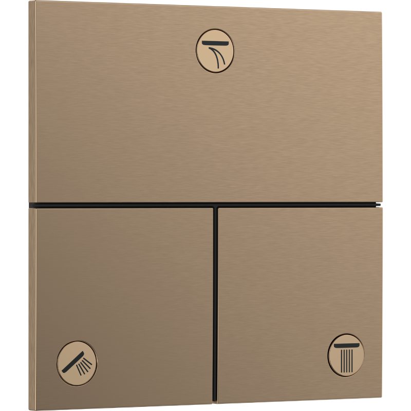 SHOWERSELECT COMFORT E перемикач потоків, прихований монтаж, колір шліфована бронза