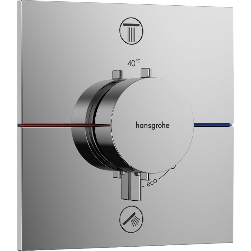 SHOWERSELECT COMFORT E термостат для 2 споживачів, прихований монтаж, колір хром