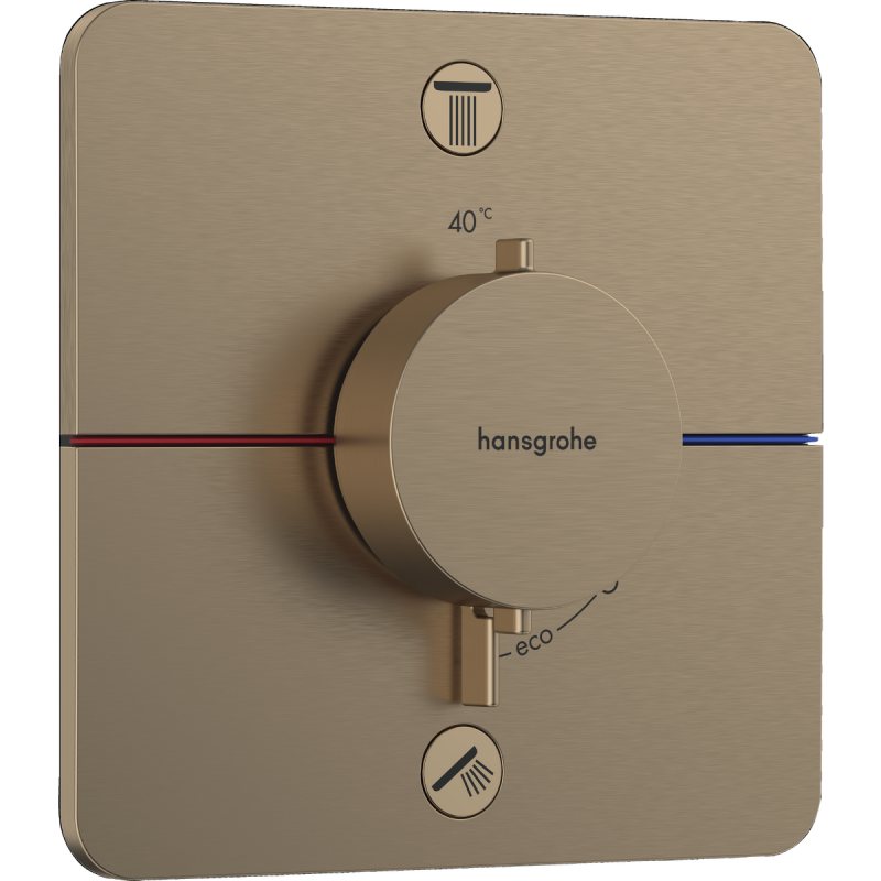 SHOWER SELECT COMFORT Q термостат для 2х споживачів, ПМ, колір шліфована бронза