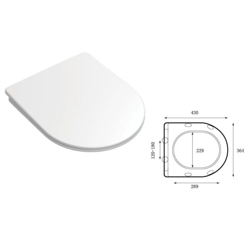 DOBRY, ROZKOS, LABE twist сидіння duroplast slim slow-closing