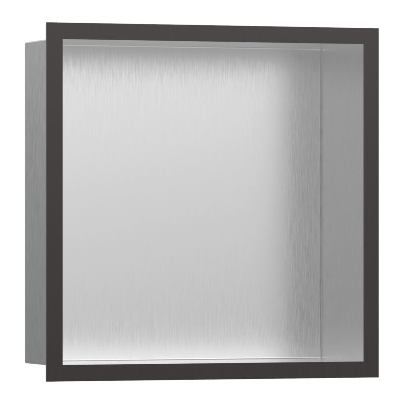 HANSGROHE XtraStoris Individual настінна ніша з вбудованою рамою 30*30*10см, колір шліфованний чорний хром